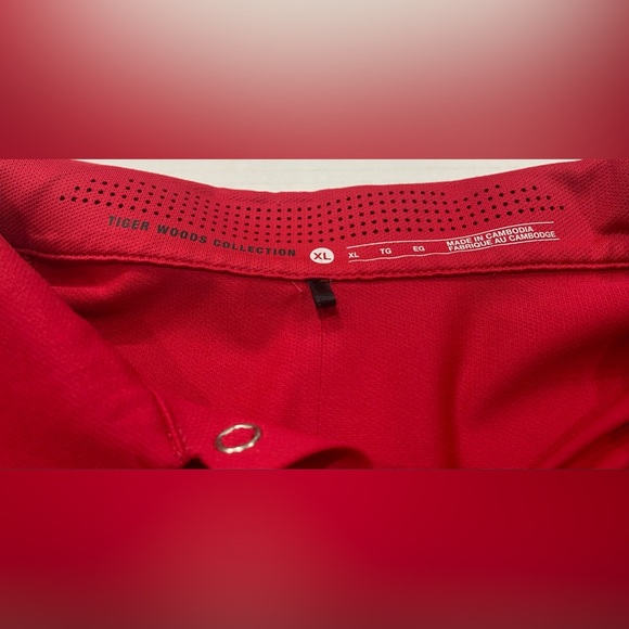 Tiger Woods Collection TW Nike 2014 Sunday Red Performance XL Polo W/Mystic Rock - Picture 3 of 8